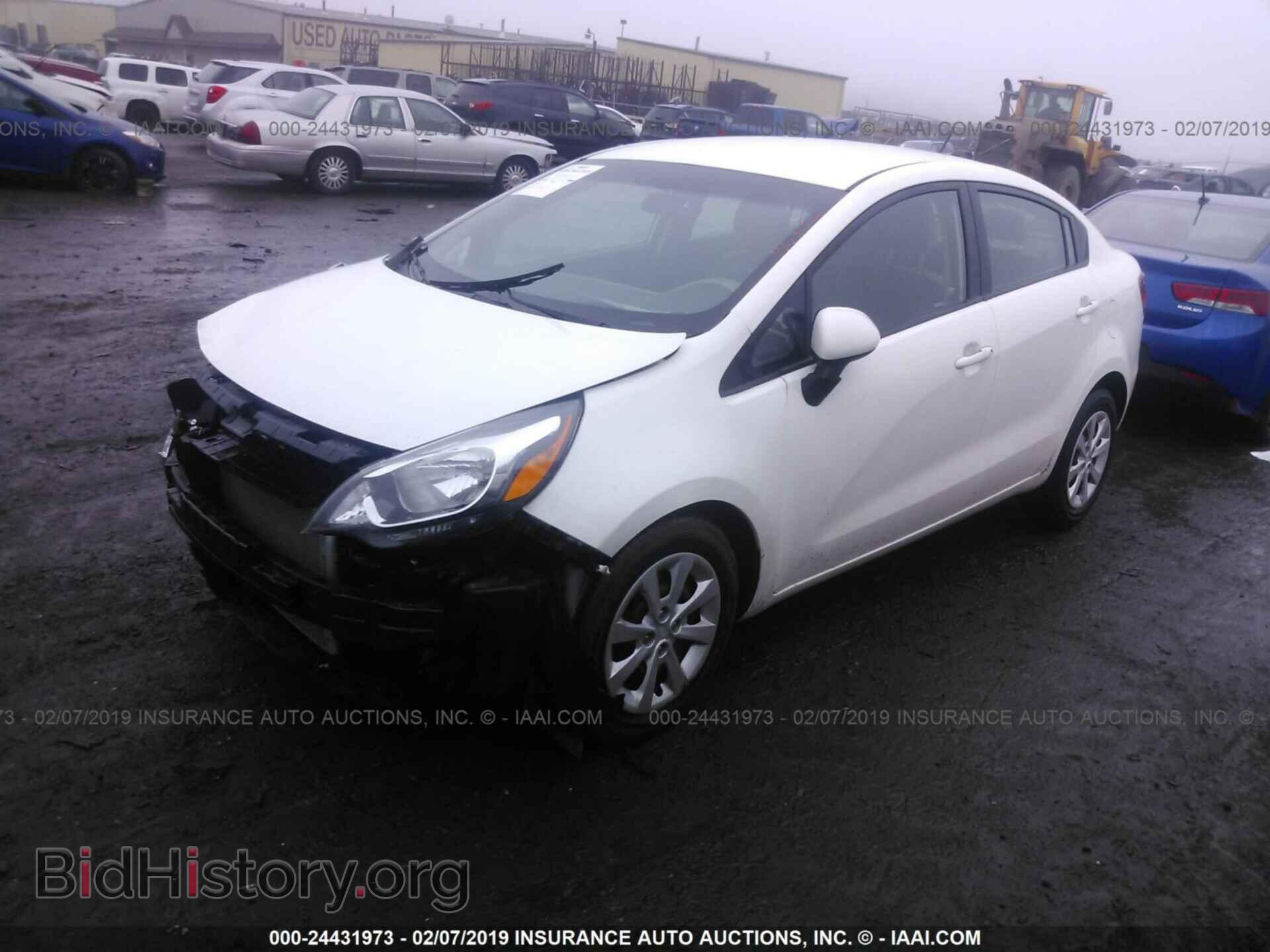 2015 KIA RIO - VIN: KNADM4A37F6444789 - Фото 2