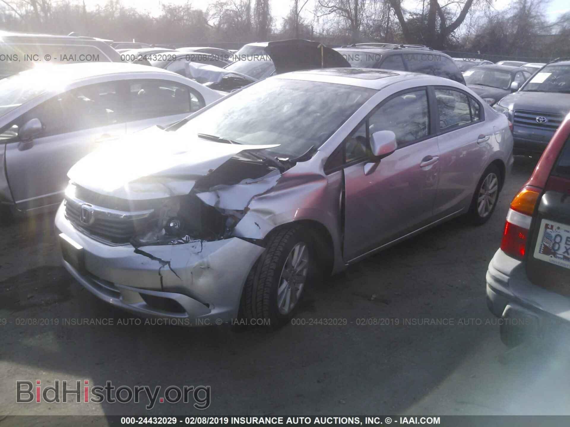 2012 HONDA CIVIC - VIN: 2HGFB2F8XCH309702 - Фото 2