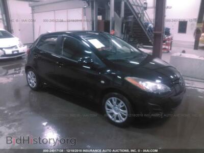 2011 Mazda MAZDA2, black — VIN JM1DE1HZ4B0109804, IAAI