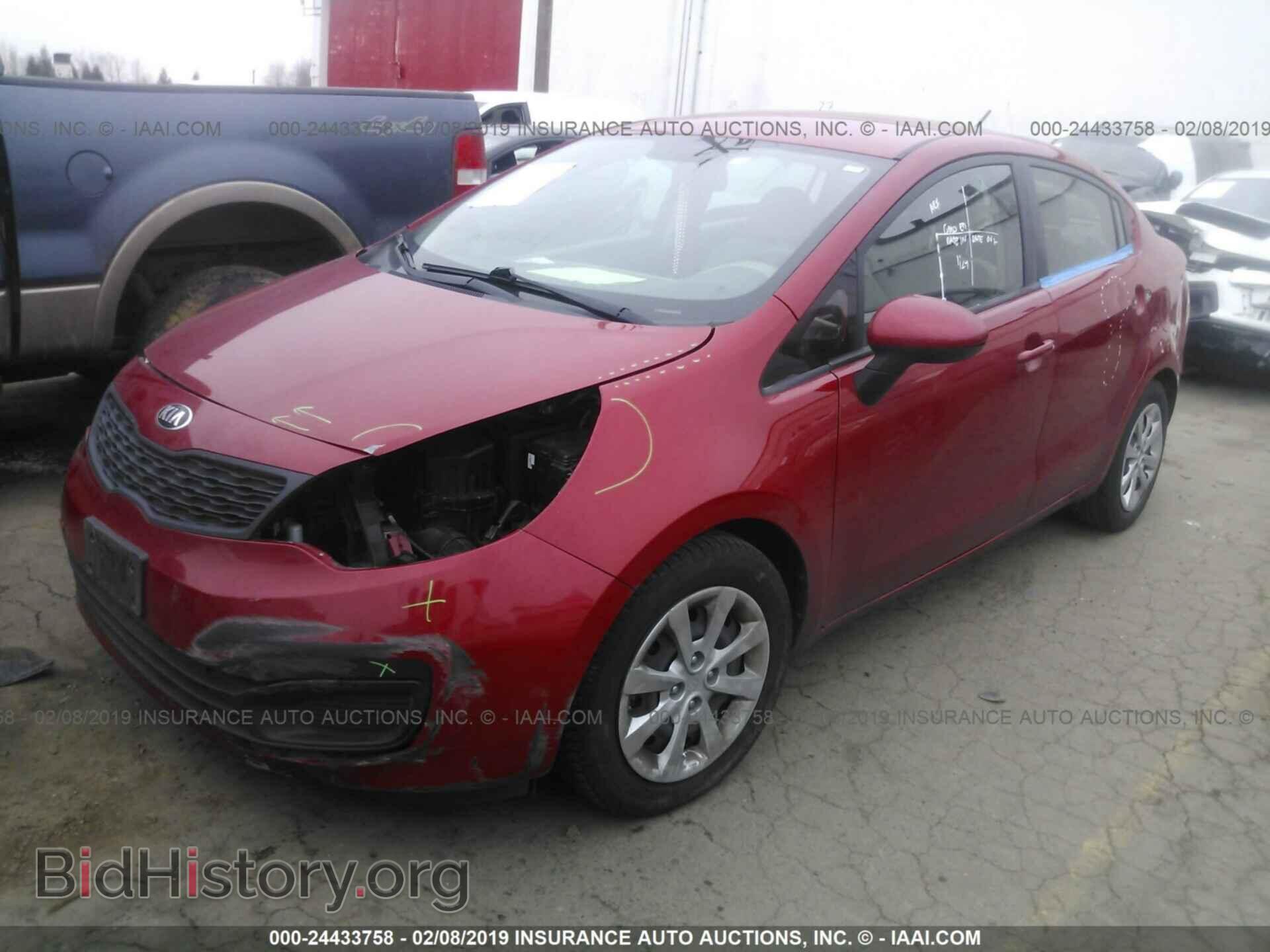 2014 KIA RIO - VIN: KNADM4A39E6410562 - Фото 2