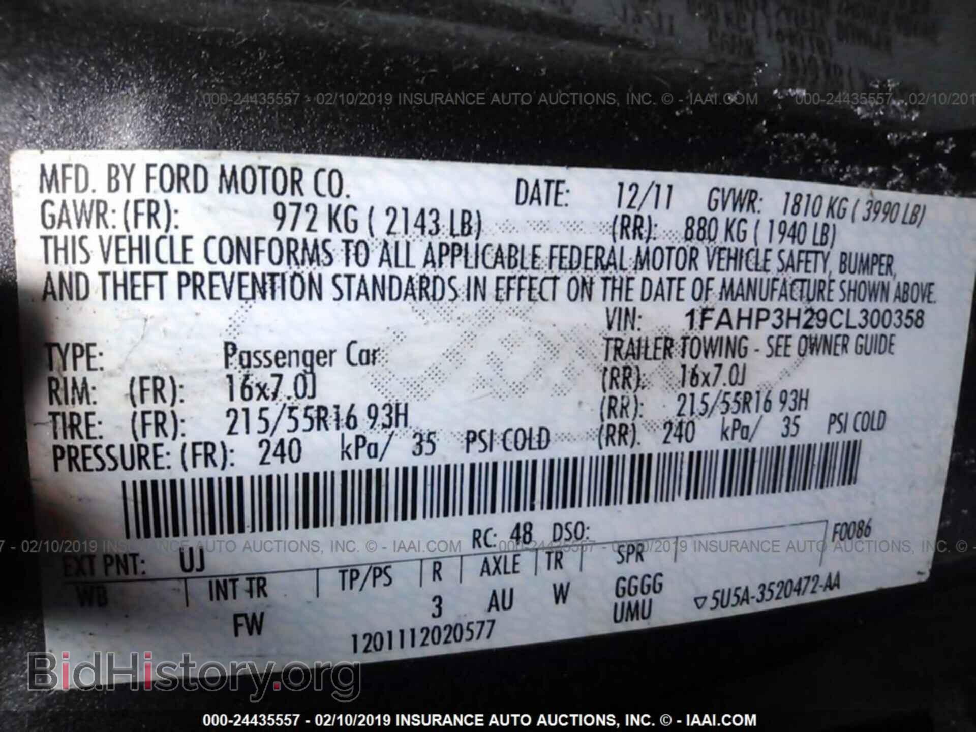 2012 FORD FOCUS - VIN: 1FAHP3H29CL300358 - Photo 9