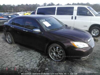 2012 Chrysler 200 Limited, коричневый — VIN 1C3CCBCG2CN303818, IAAI