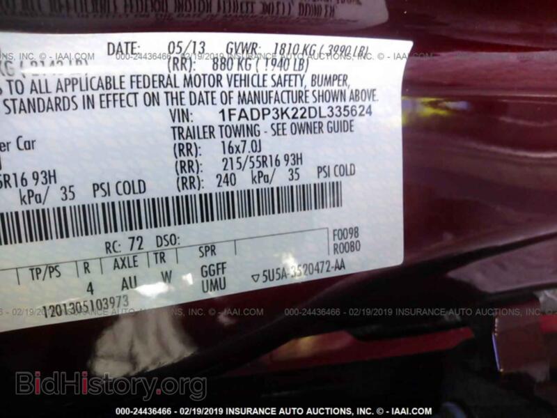 2013 Ford FOCUS (VIN 1FADP3K22DL335624) — photo 9 of 10