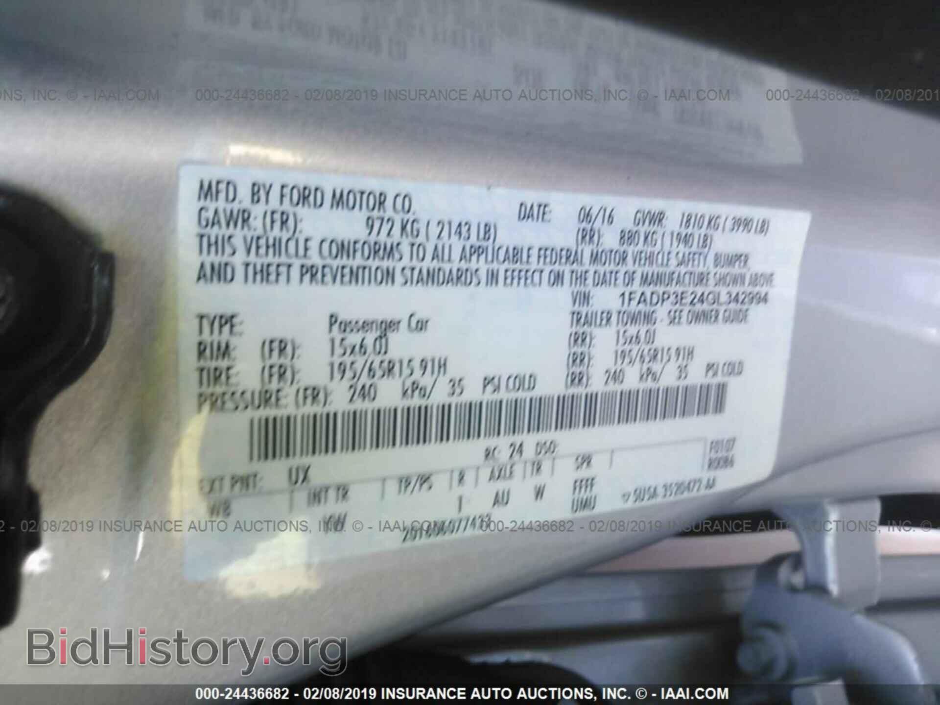 2016 FORD FOCUS - VIN: 1FADP3E24GL342994 - Photo 9