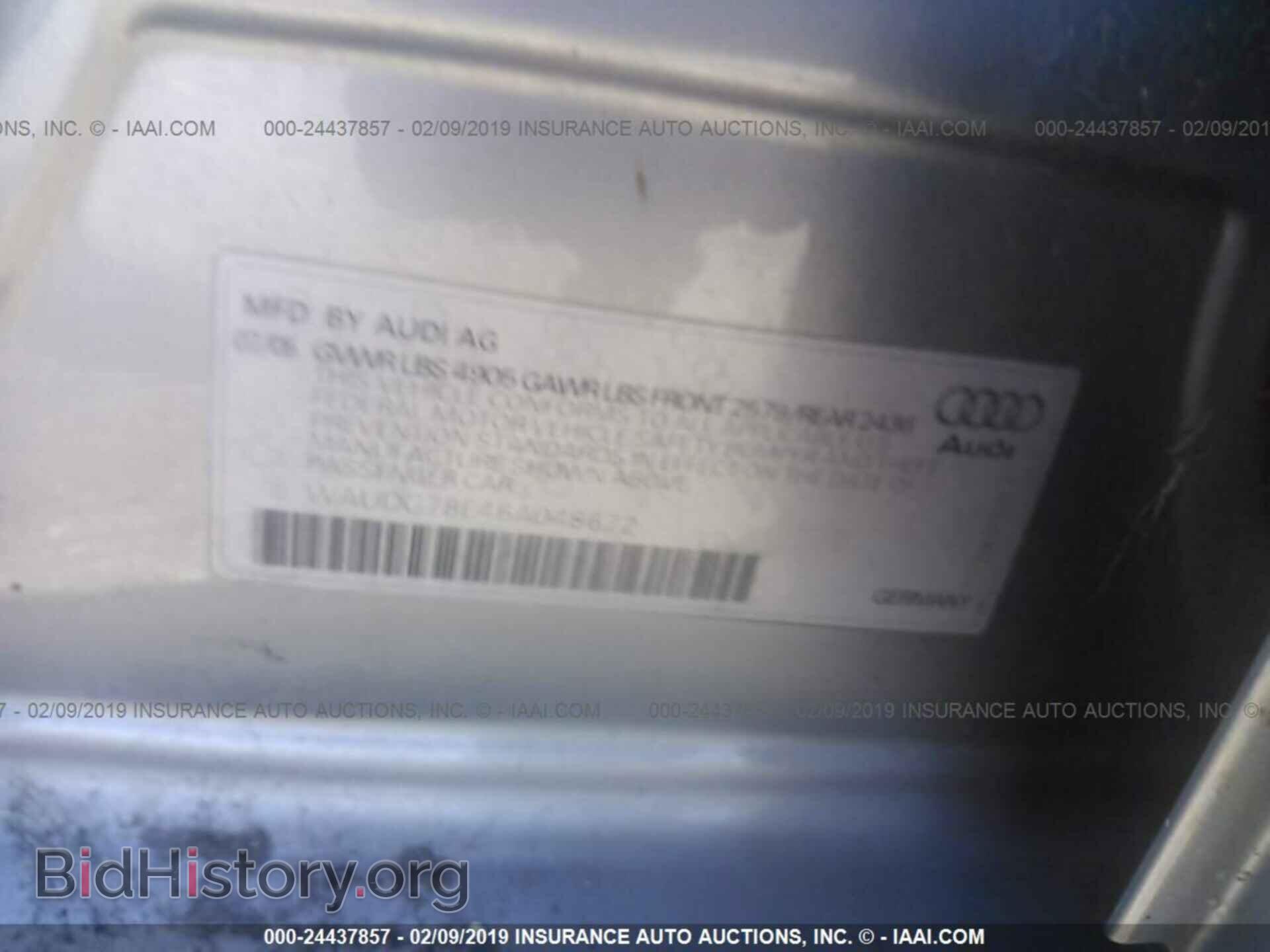2006 AUDI A4 - VIN: WAUDG78E46A048672 - Photo 9