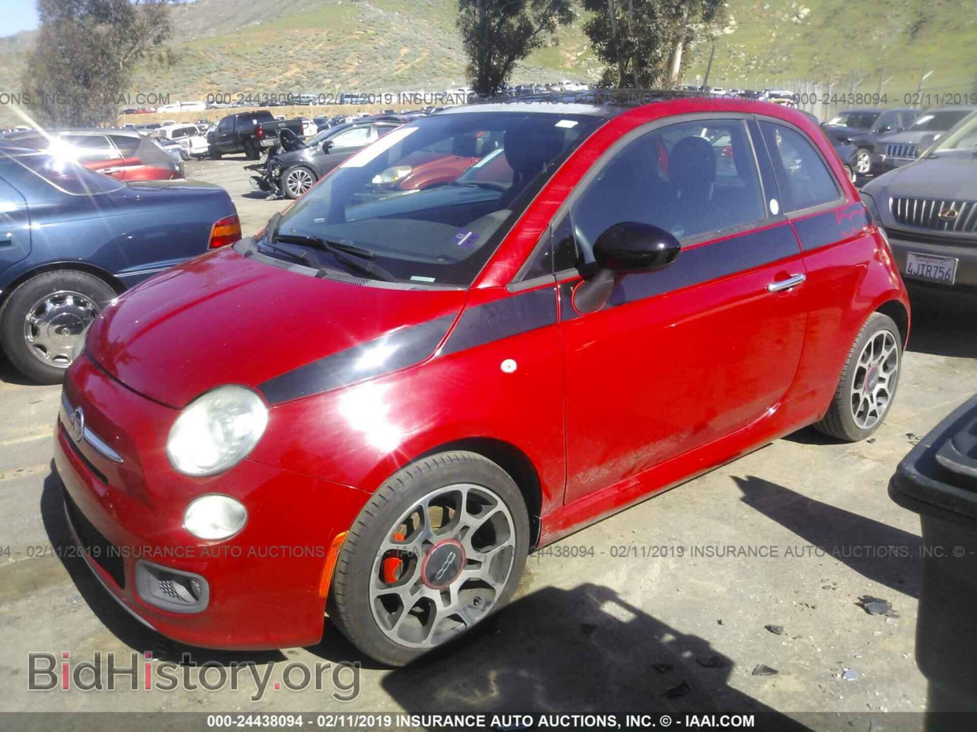 2012 FIAT 500 - VIN: 3C3CFFBR2CT500473 - Фото 2