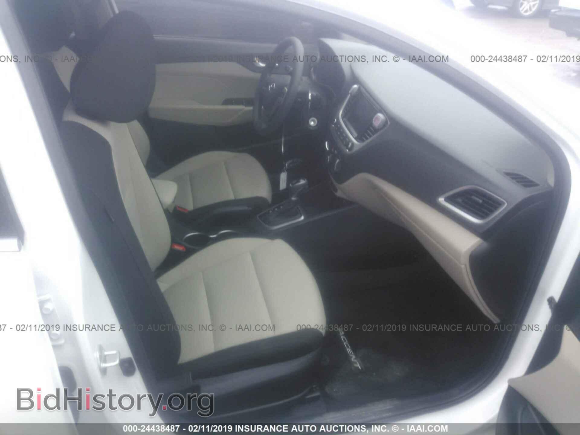 2019 HYUNDAI ACCENT - VIN: 3KPC24A38KE052025 - Фото 5