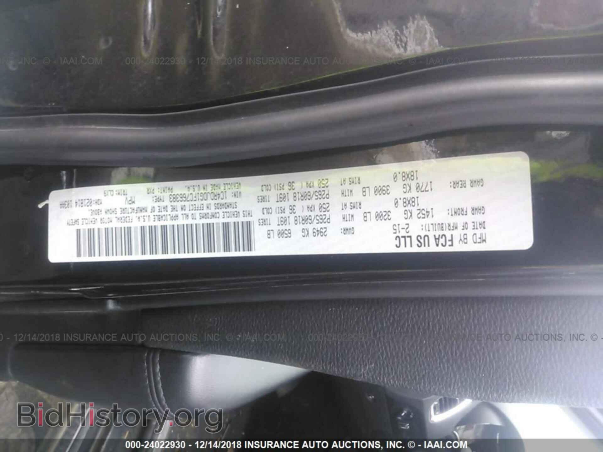 2015 DODGE DURANGO - VIN: 1C4RDJDG1FC766383 - Фото 9