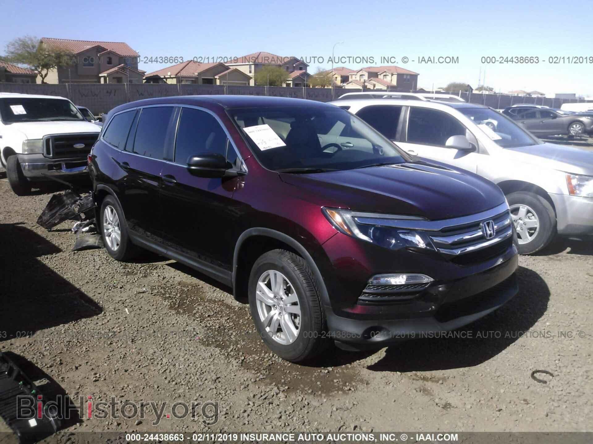 Фотография 5FNYF5H15GB002785 - HONDA PILOT 2016