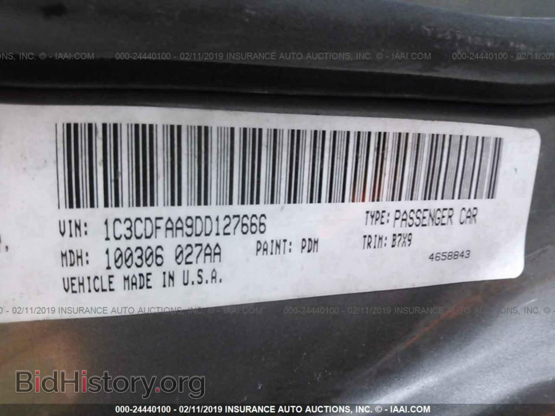 2013 DODGE DART - VIN: 1C3CDFAA9DD127666 - Фото 9