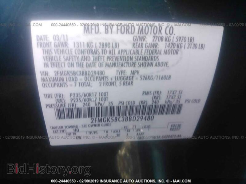 2011 Ford FLEX (VIN 2FMGK5BC3BBD29480) — photo 9 of 10