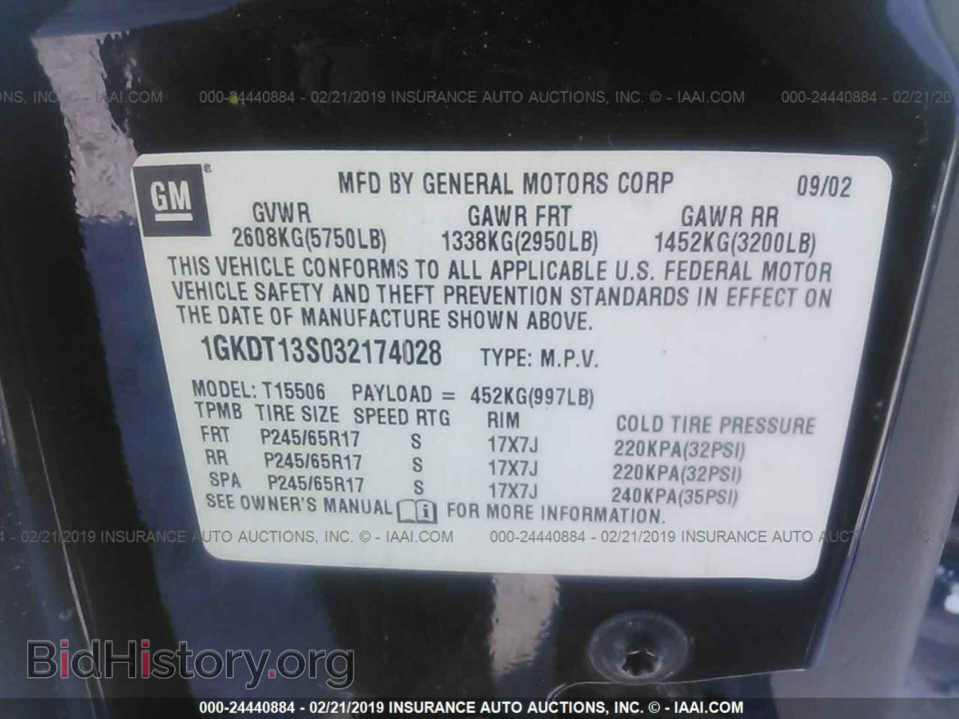 2003 GMC ENVOY - VIN: 1GKDT13S032174028 - Photo 9