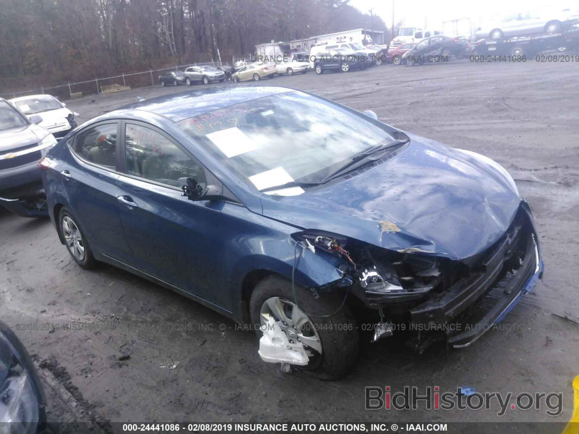 Photo KMHDH4AE4GU517375 - HYUNDAI ELANTRA 2016