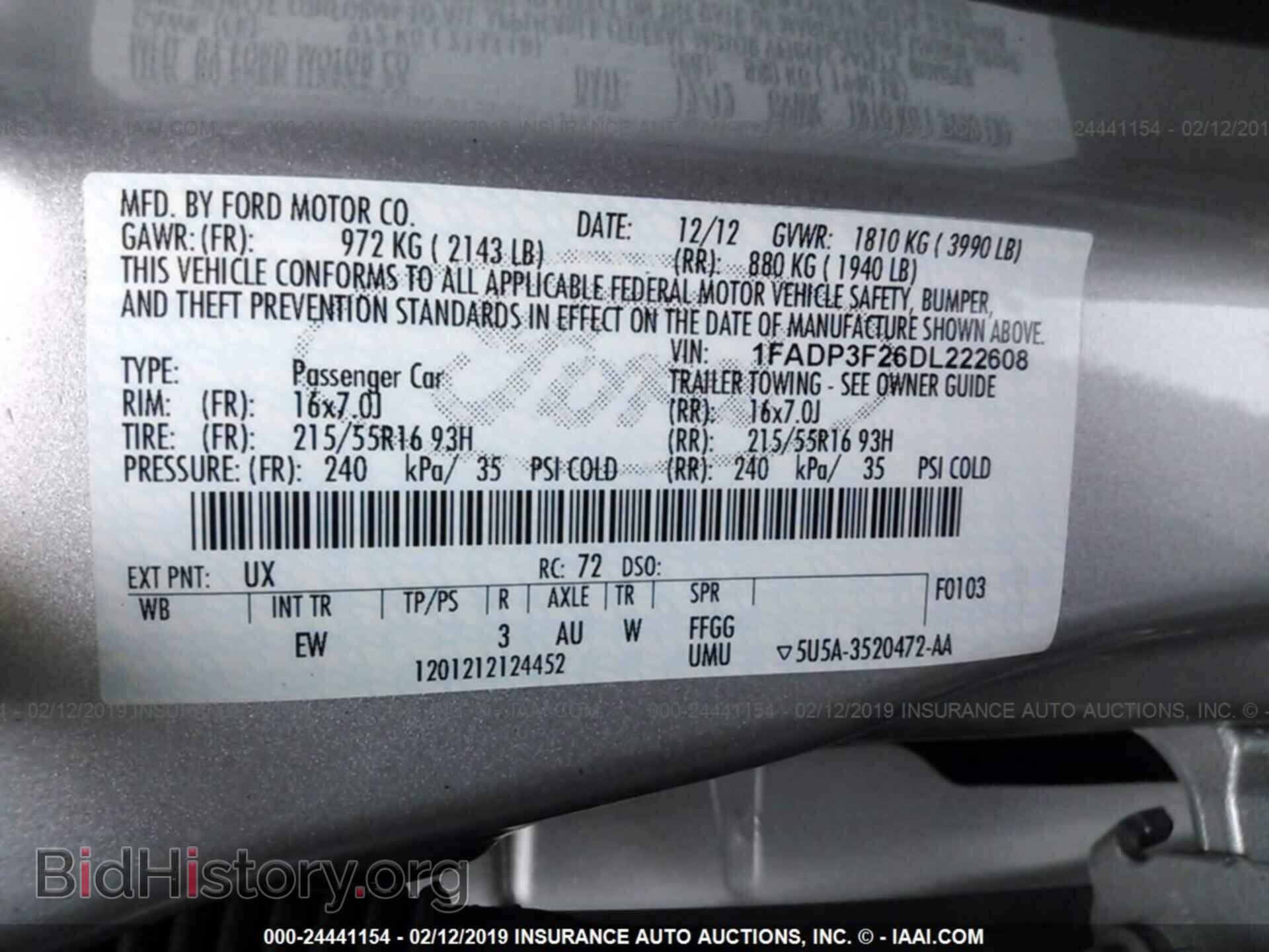 2013 FORD FOCUS - VIN: 1FADP3F26DL222608 - Photo 9
