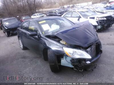 2012 Chrysler 200, black — VIN 1C3CCBBBXCN124738, IAAI