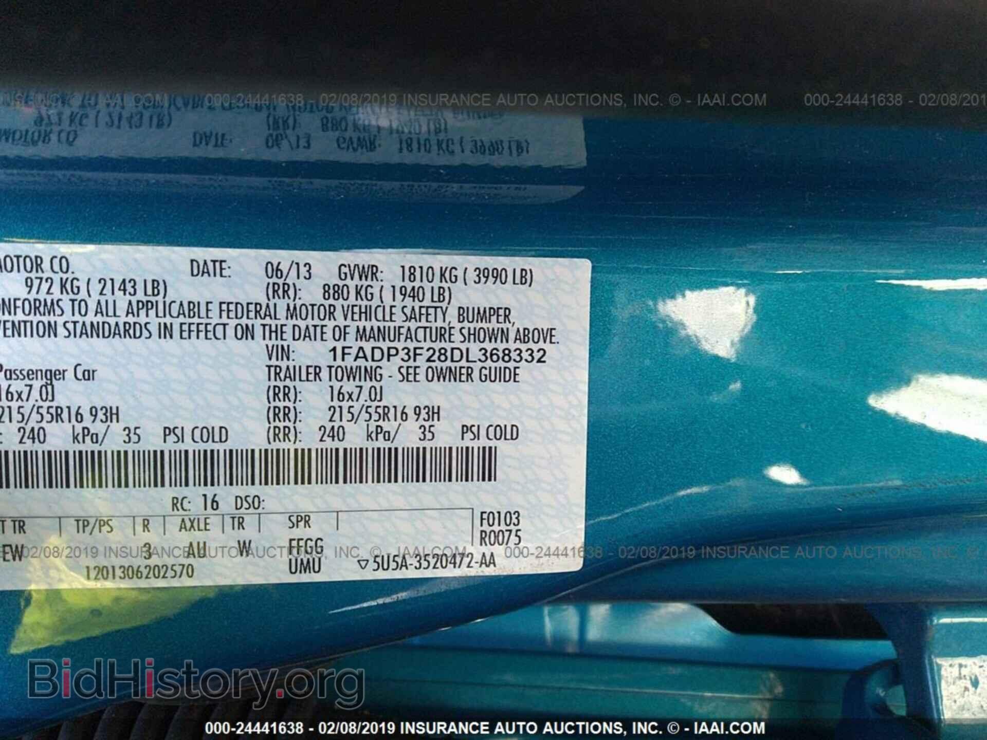 2013 FORD FOCUS - VIN: 1FADP3F28DL368332 - Photo 9