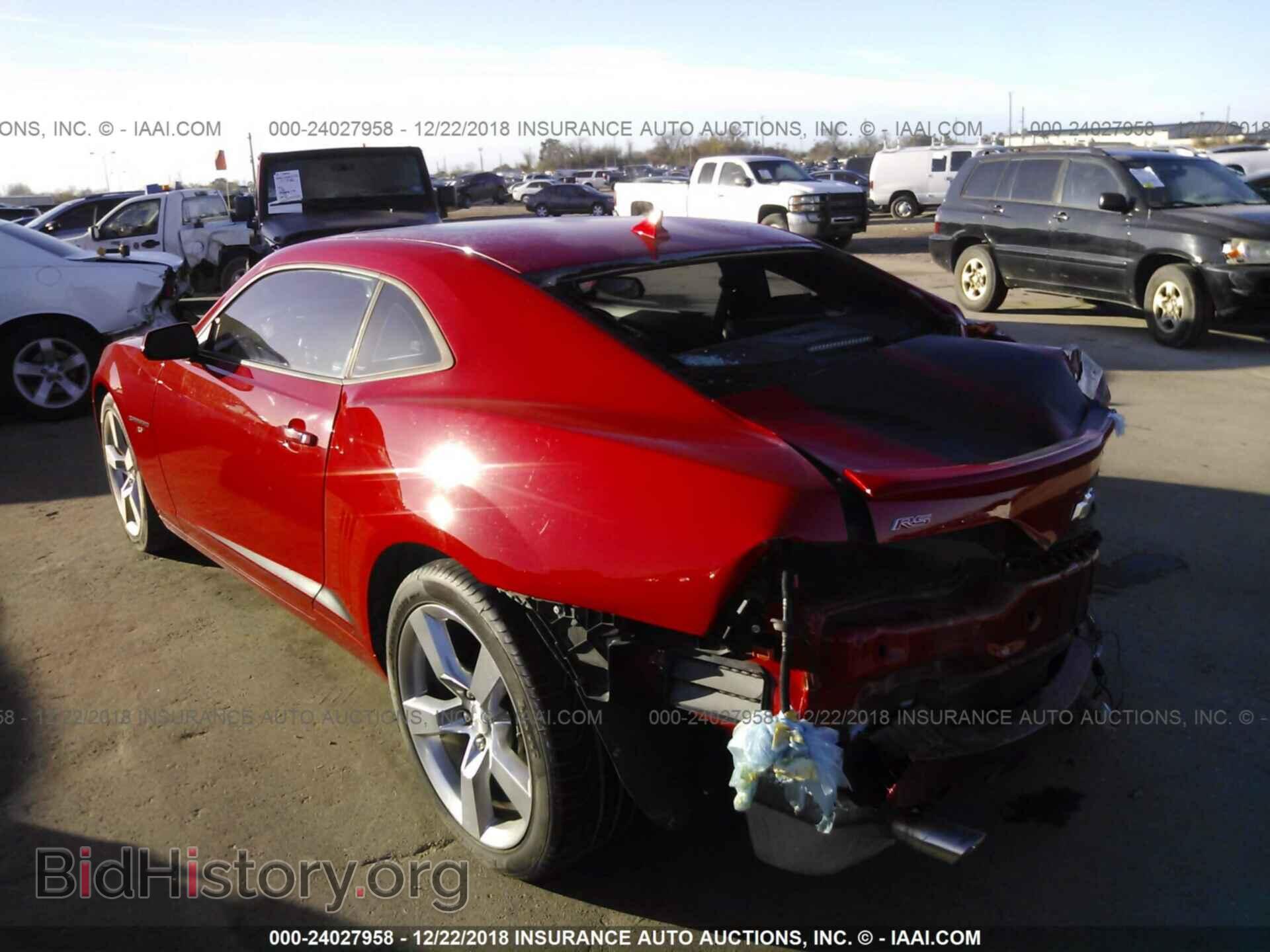 2012 CHEVROLET CAMARO - VIN: 2G1FC1E37C9163127 - Фото 3