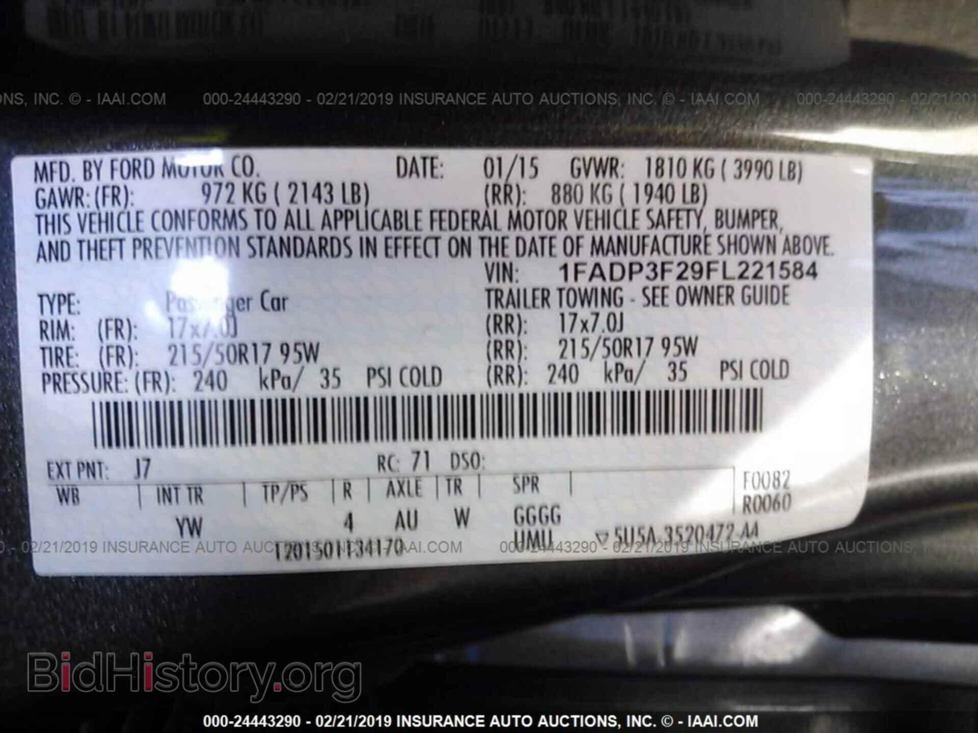 2015 FORD FOCUS - VIN: 1FADP3F29FL221584 - Photo 9