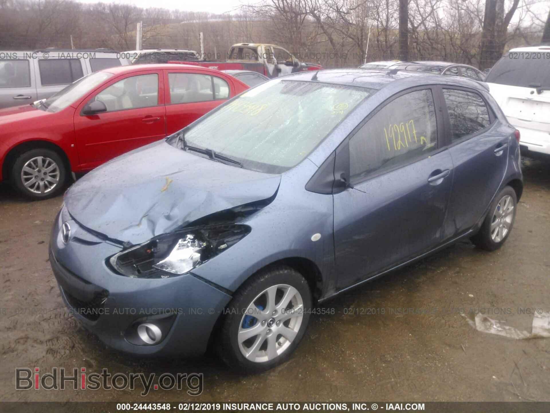 2014 MAZDA MAZDA2 - VIN: JM1DE1LY7E0173256 - Фото 2