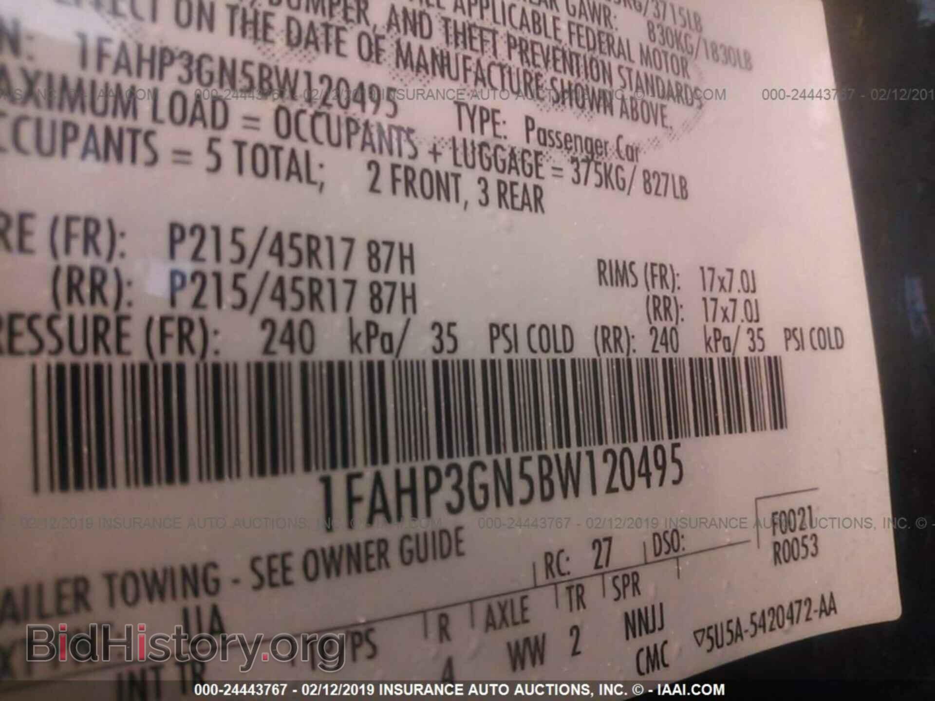 2011 FORD FOCUS - VIN: 1FAHP3GN5BW120495 - Photo 9
