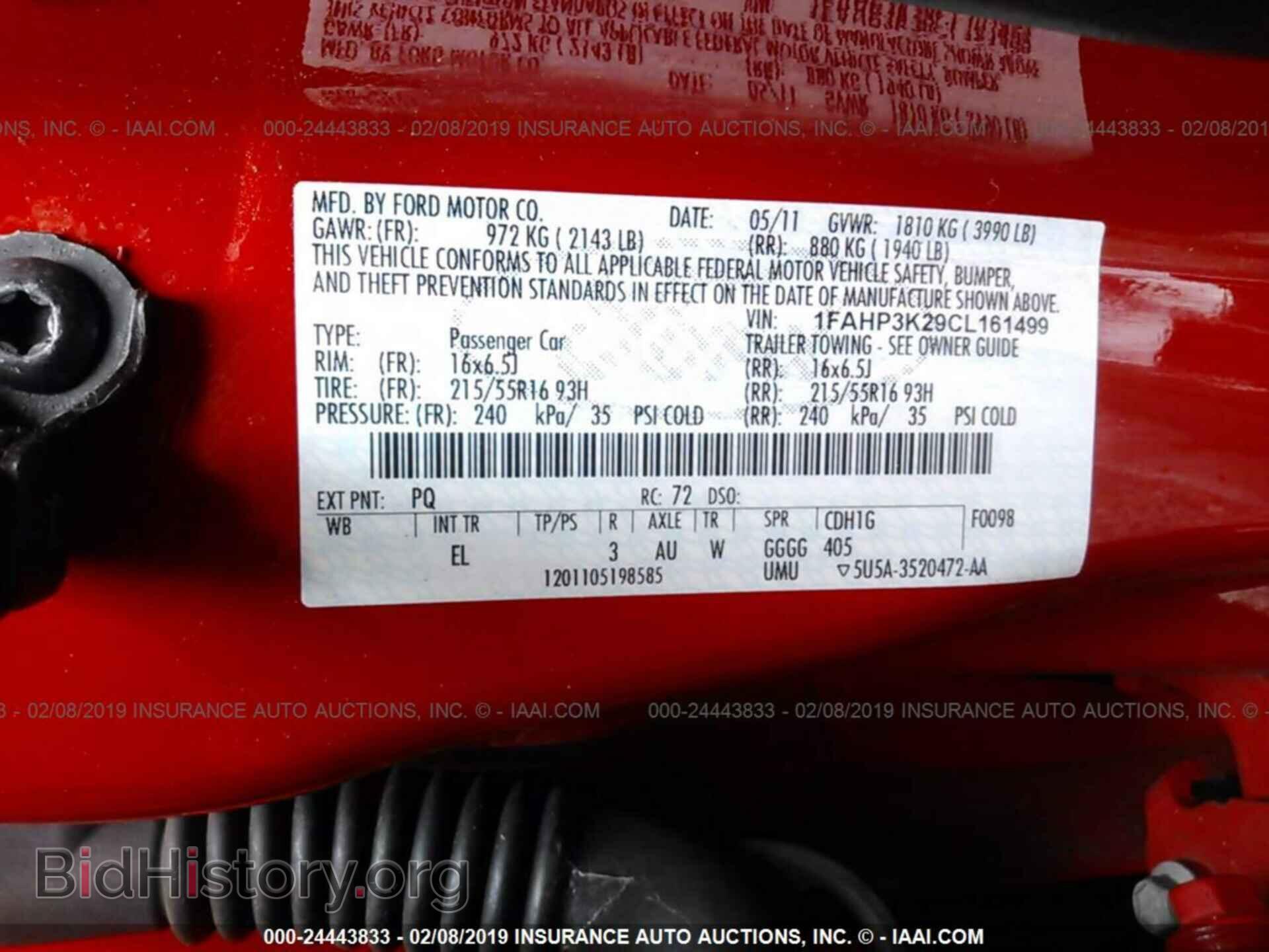 2012 FORD FOCUS - VIN: 1FAHP3K29CL161499 - Photo 9