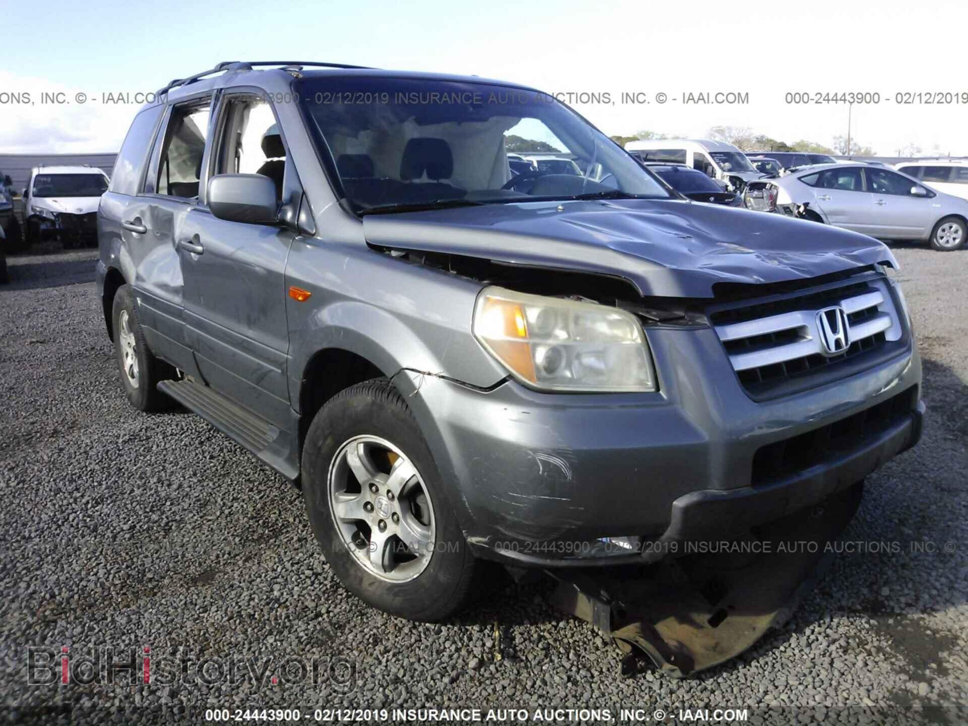 Фотография 5FNYF28587B009828 - HONDA PILOT 2007