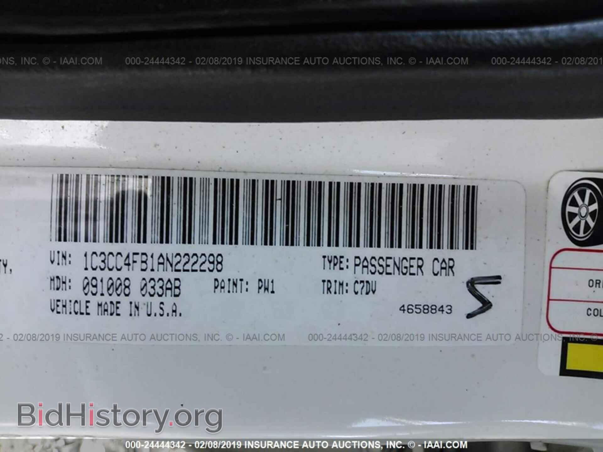 2010 CHRYSLER SEBRING - VIN: 1C3CC4FB1AN222298 - Photo 9