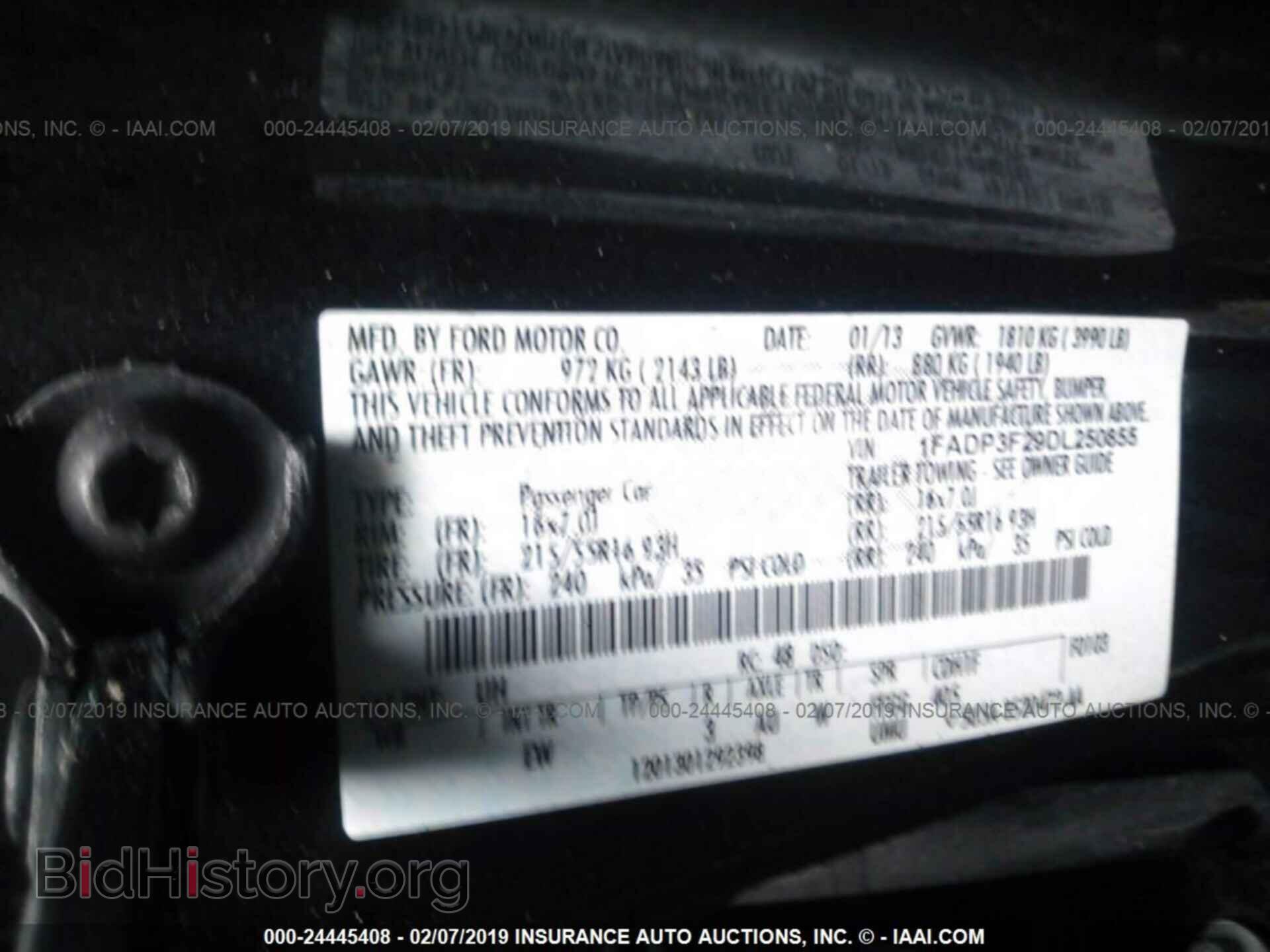 2013 FORD FOCUS - VIN: 1FADP3F29DL250855 - Фото 9