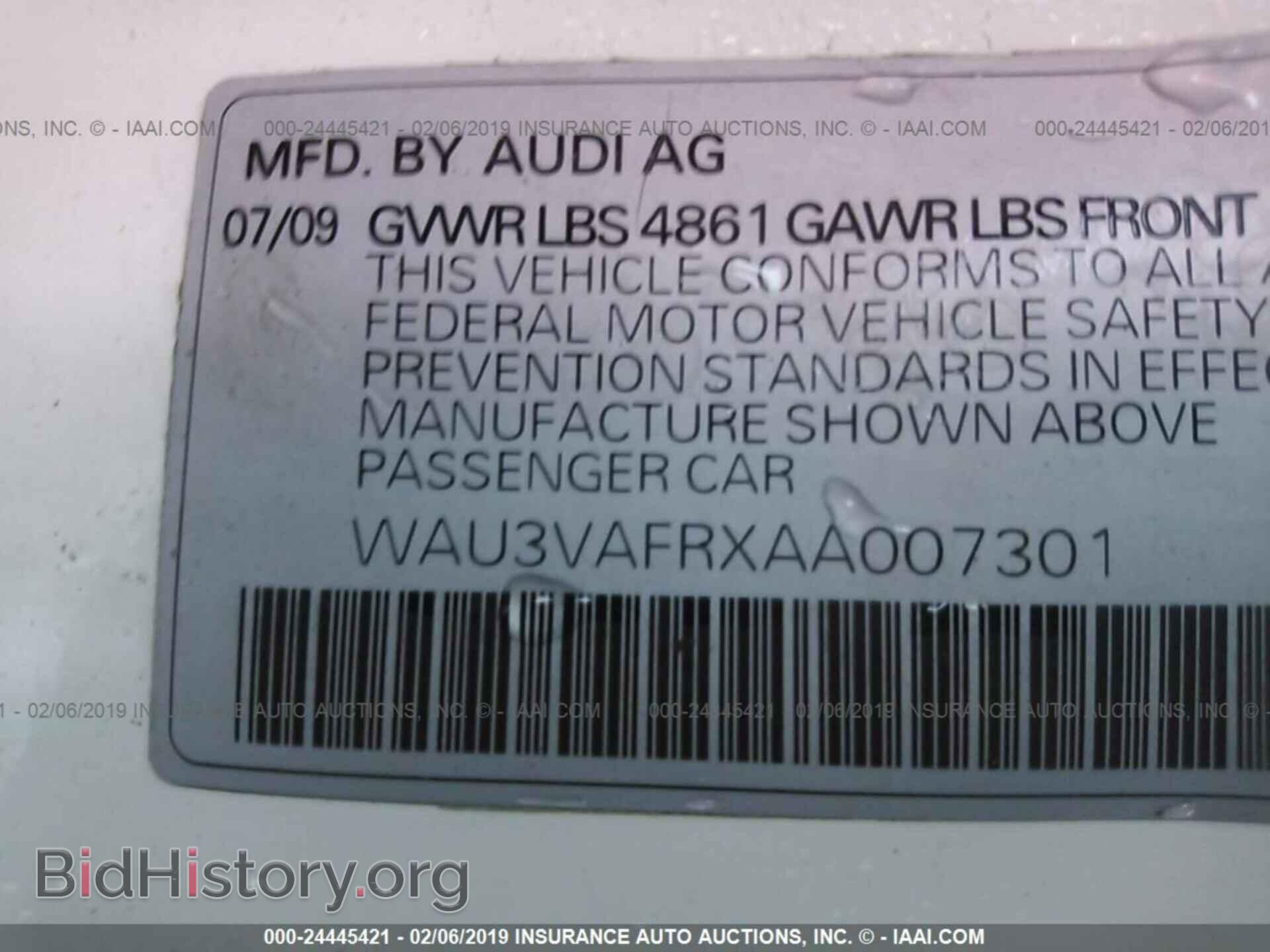 2010 AUDI S5 - VIN: WAU3VAFRXAA007301 - Photo 9