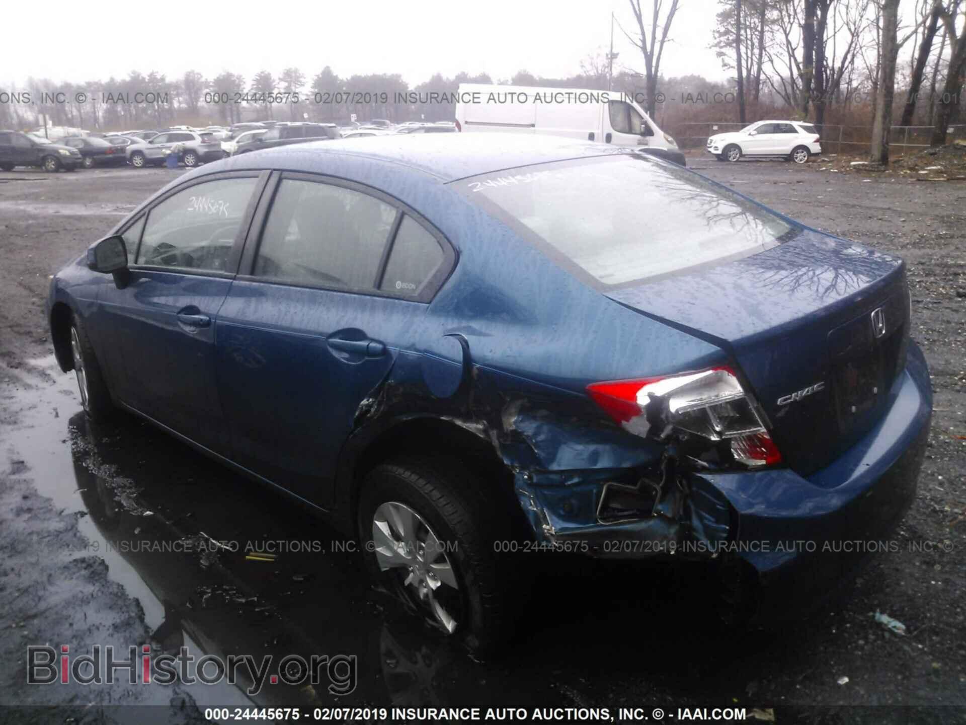 2012 HONDA CIVIC - VIN: 19XFB2F5XCE345633 - Фото 3