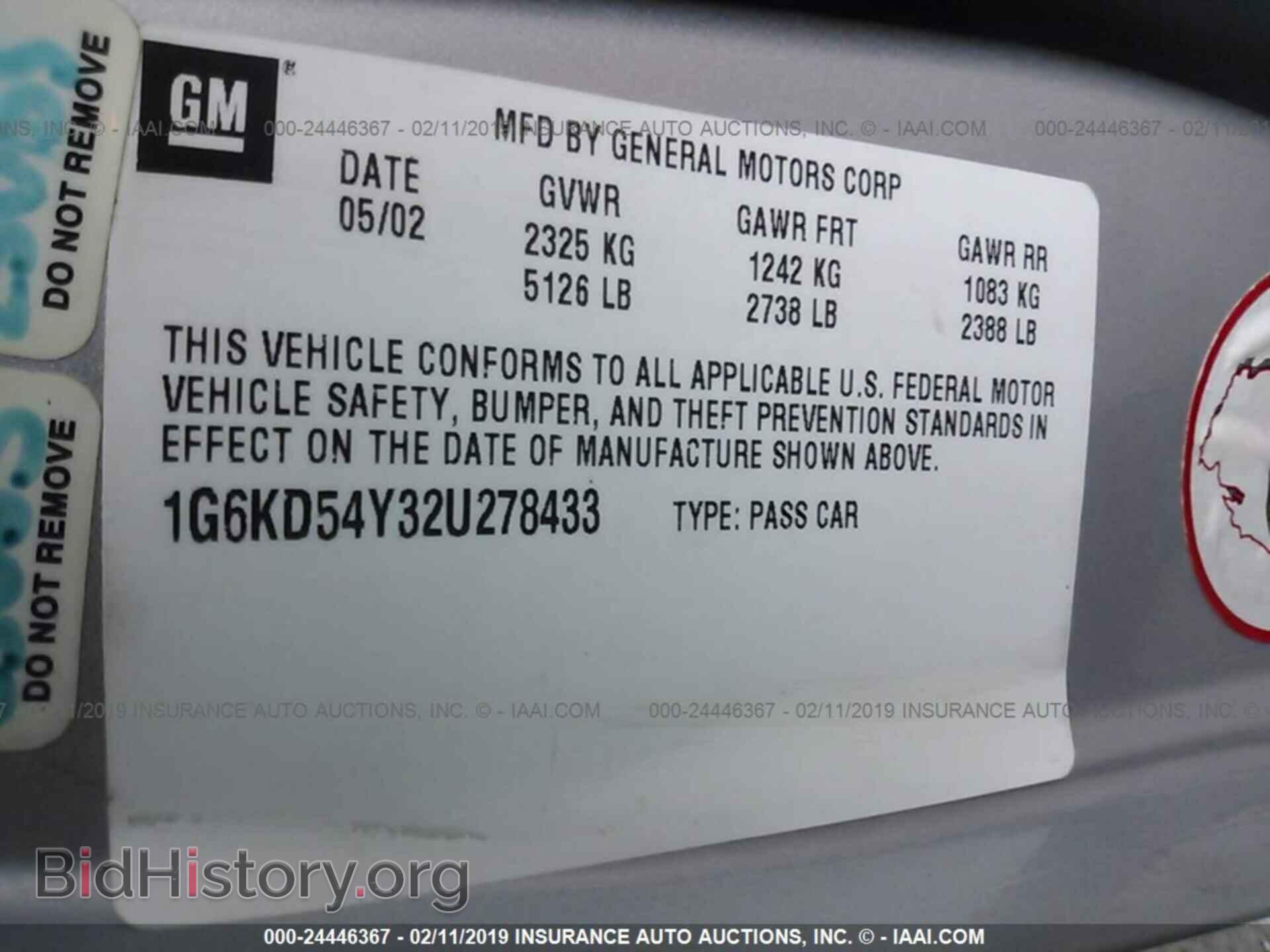 2002 CADILLAC DEVILLE - VIN: 1G6KD54Y32U278433 - Photo 9