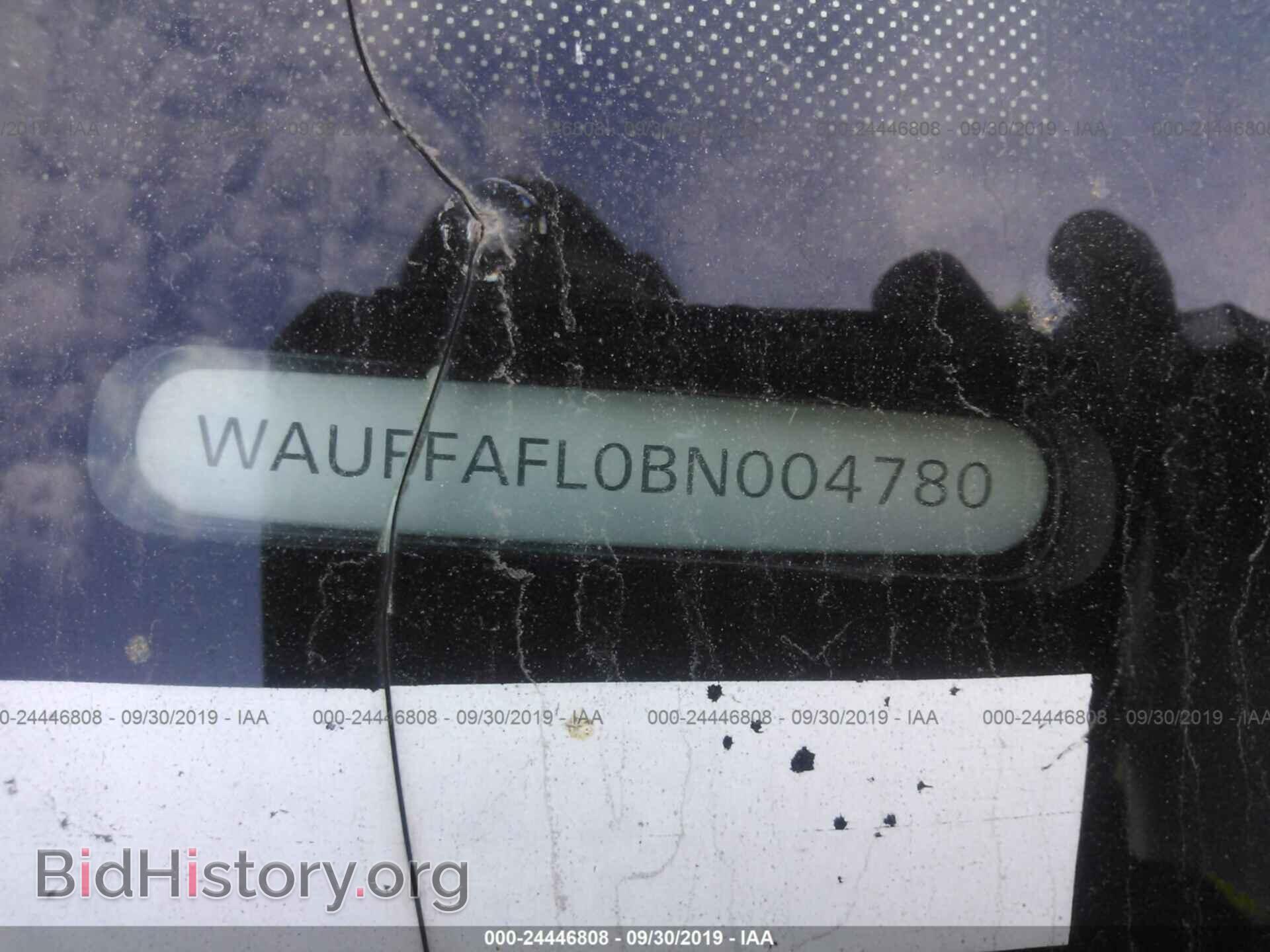 2011 AUDI A4 - VIN: WAUFFAFL0BN004780 - Фото 9