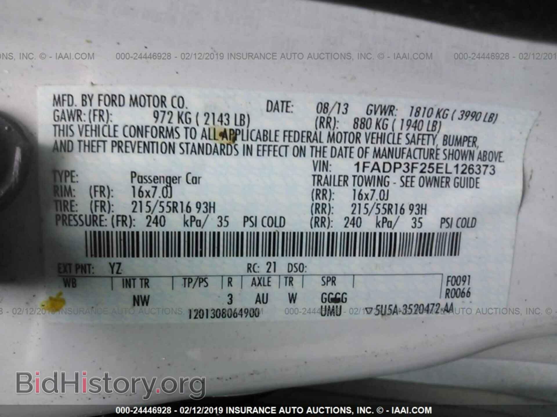 2014 FORD FOCUS - VIN: 1FADP3F25EL126373 - Photo 9
