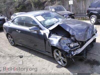 2012 Lexus IS, серый — VIN JTHFF2C22C2524100, IAAI