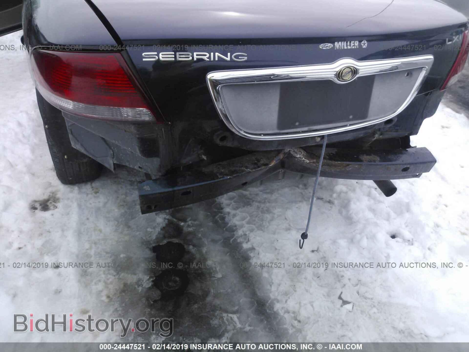 2004 CHRYSLER SEBRING - VIN: 1C3EL55R74N142103 - Фото 6