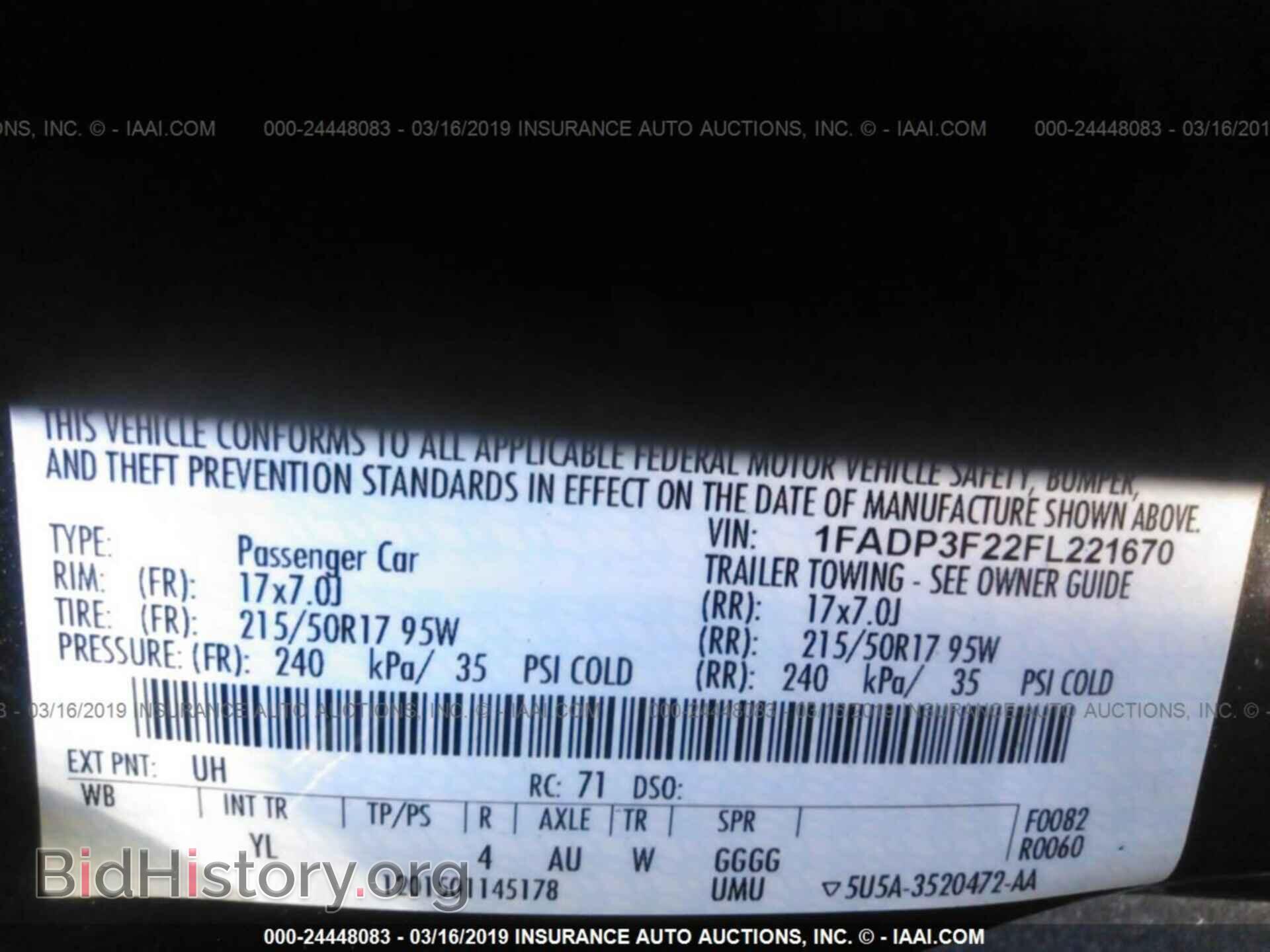 2015 FORD FOCUS - VIN: 1FADP3F22FL221670 - Photo 9