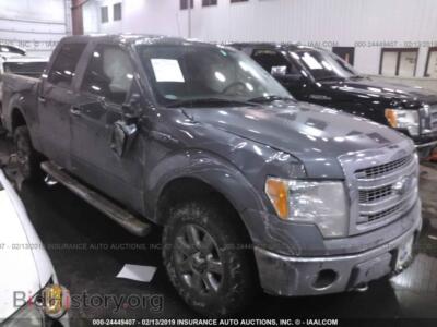 2013 Ford F150 Supercrew, серый — VIN 1FTFW1EF2DKF66621, IAAI