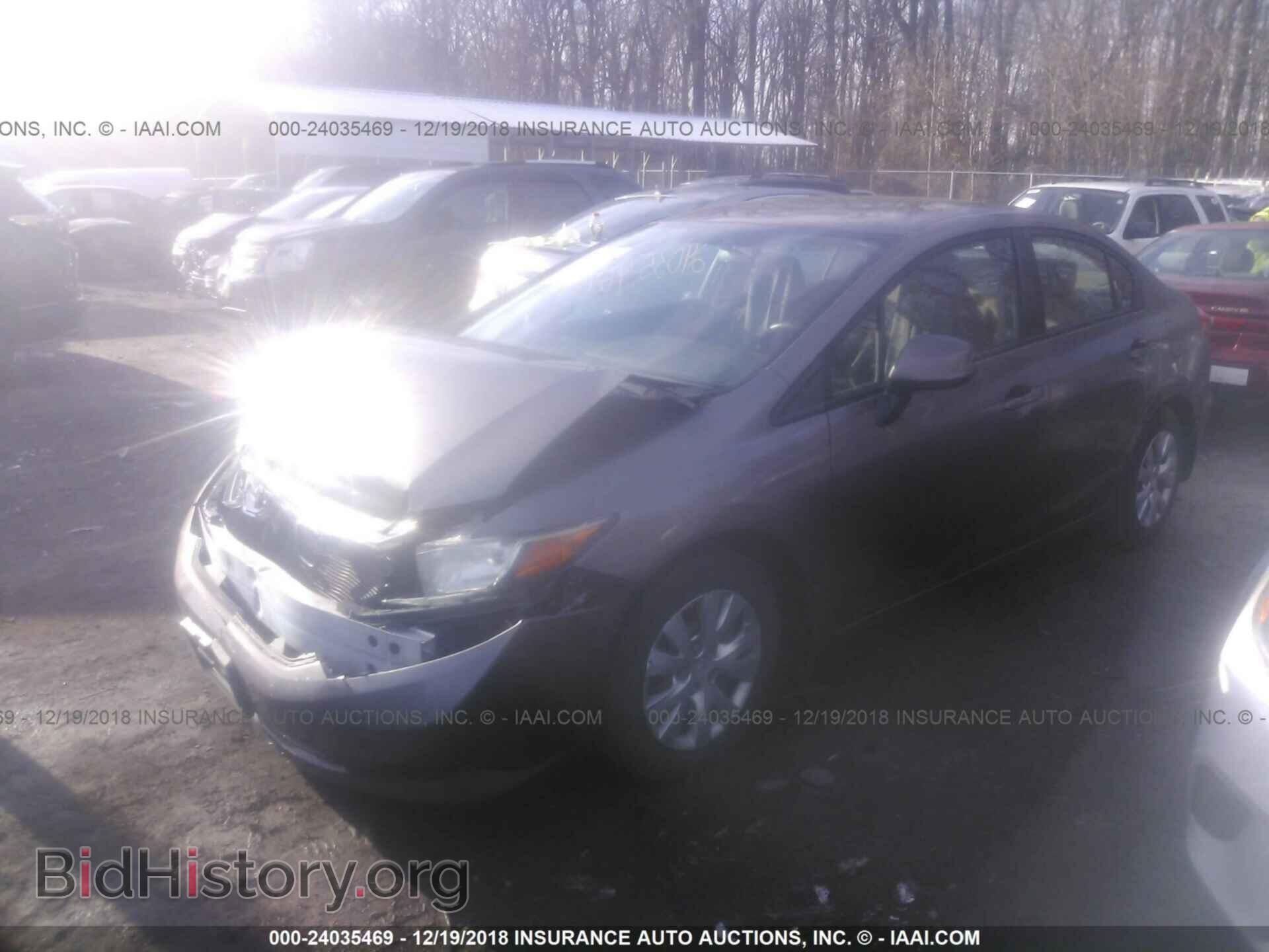 2012 HONDA CIVIC - VIN: 19XFB2F59CE336129 - Фото 2