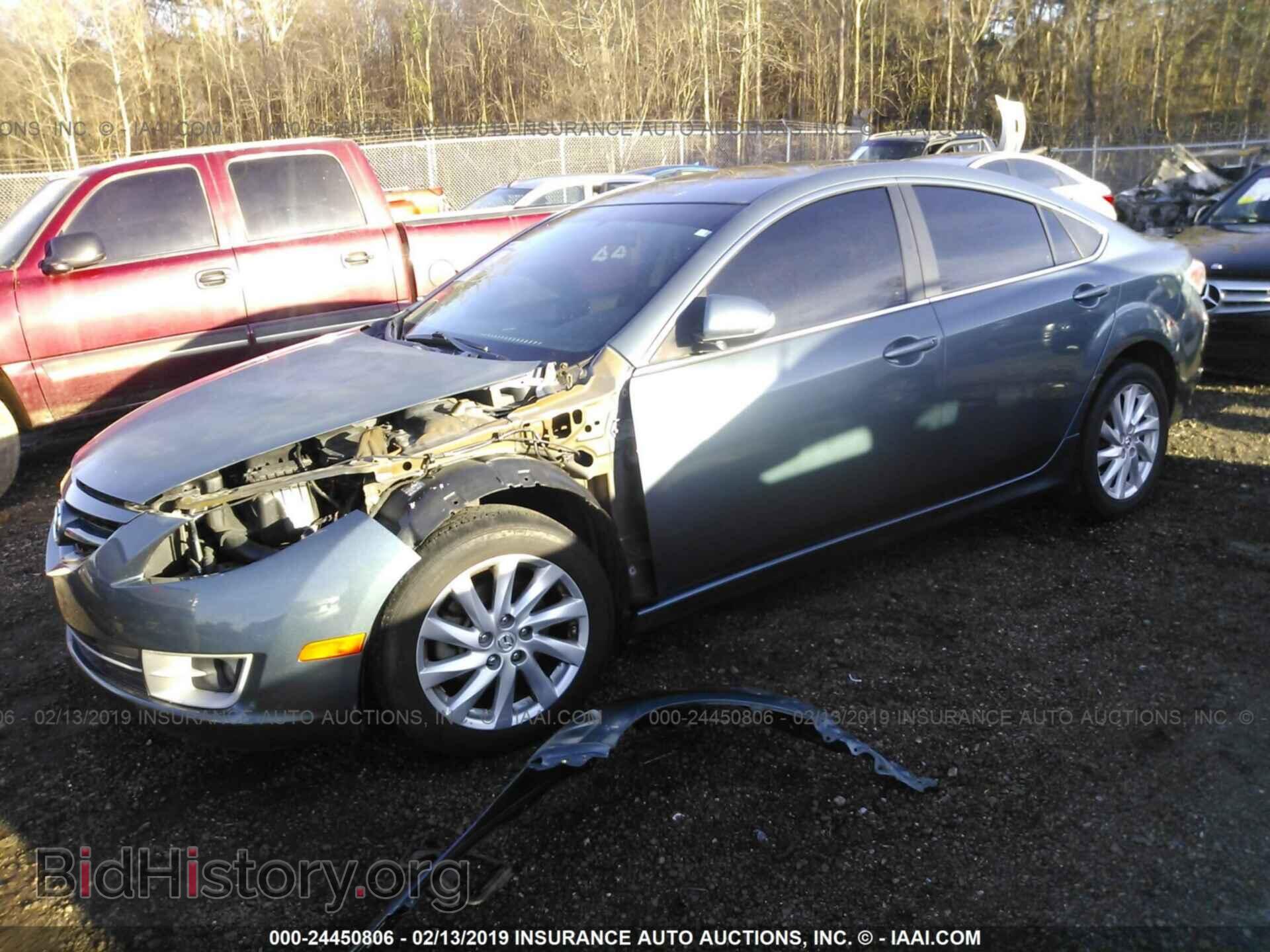 2012 MAZDA 6 - VIN: 1YVHZ8EH1C5M08465 - Фото 2
