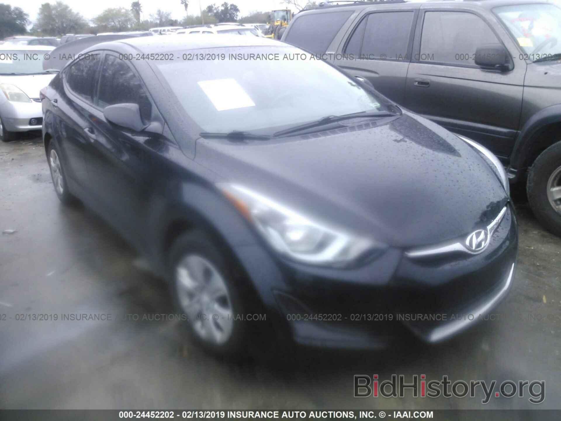 Photo KMHDH4AE2GU575856 - HYUNDAI ELANTRA 2016