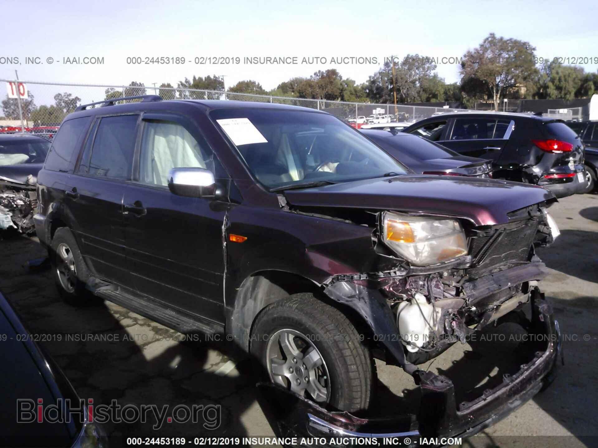 Фотография 5FNYF28757B044943 - HONDA PILOT 2007