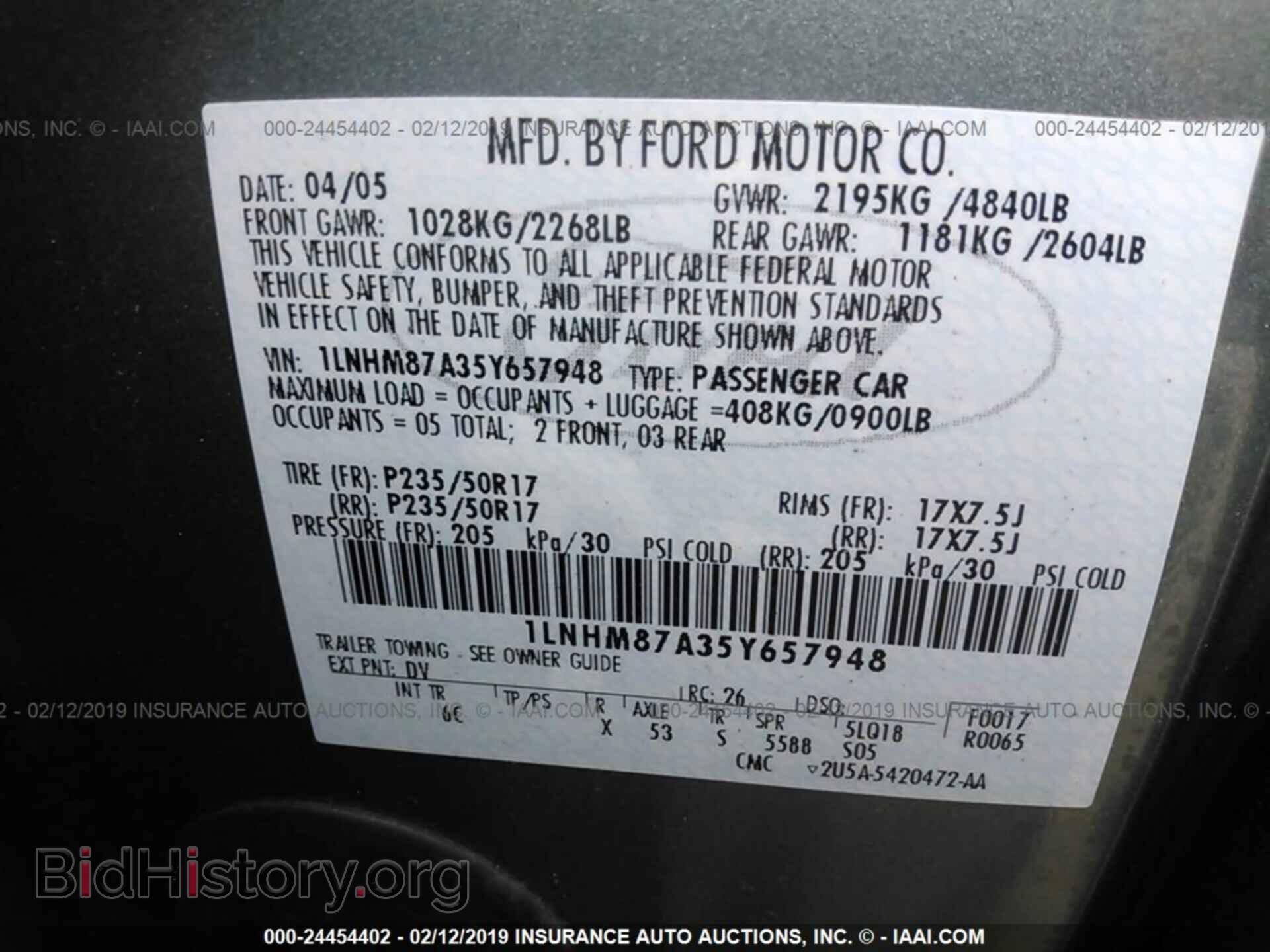 2005 LINCOLN LS - VIN: 1LNHM87A35Y657948 - Фото 9