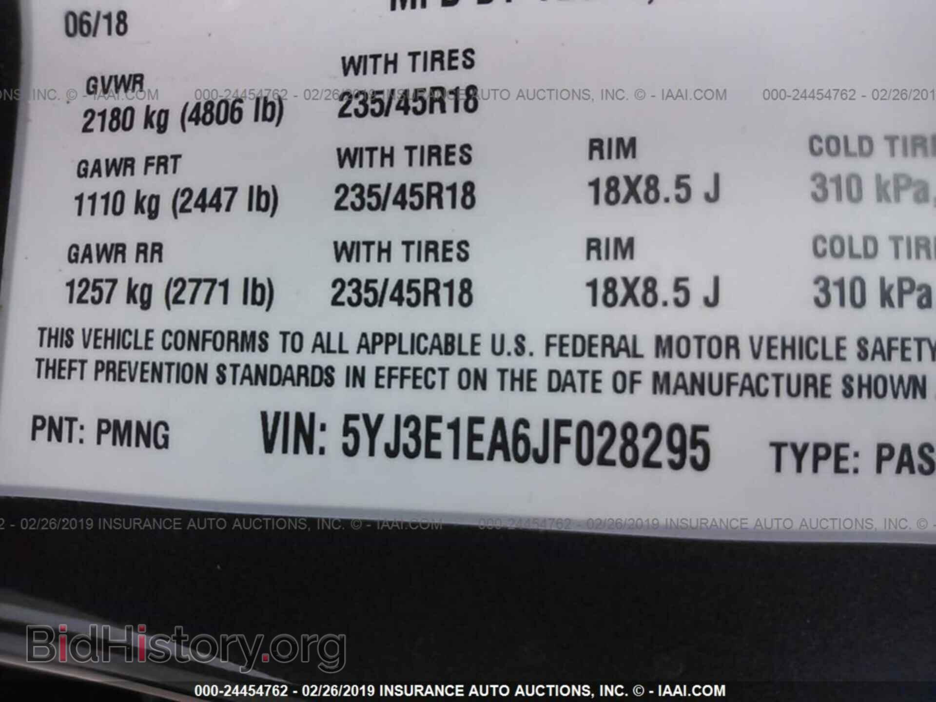 2018 TESLA MODEL 3 - VIN: 5YJ3E1EA6JF028295 - Photo 9