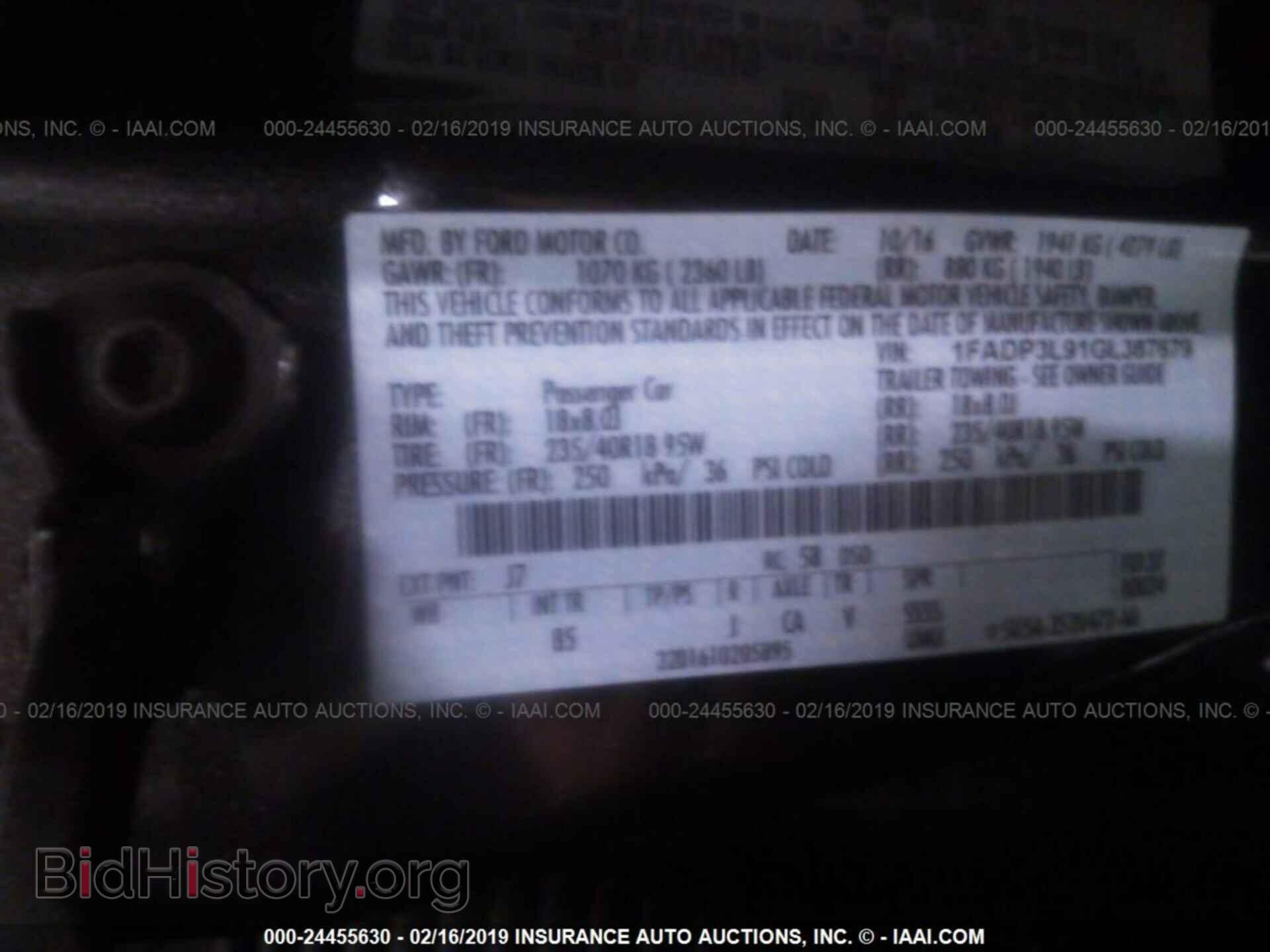 2016 FORD FOCUS - VIN: 1FADP3L91GL387679 - Photo 9