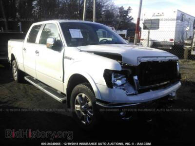 2013 Ford F150, белый — VIN 1FTFW1ET8DKF44709, IAAI