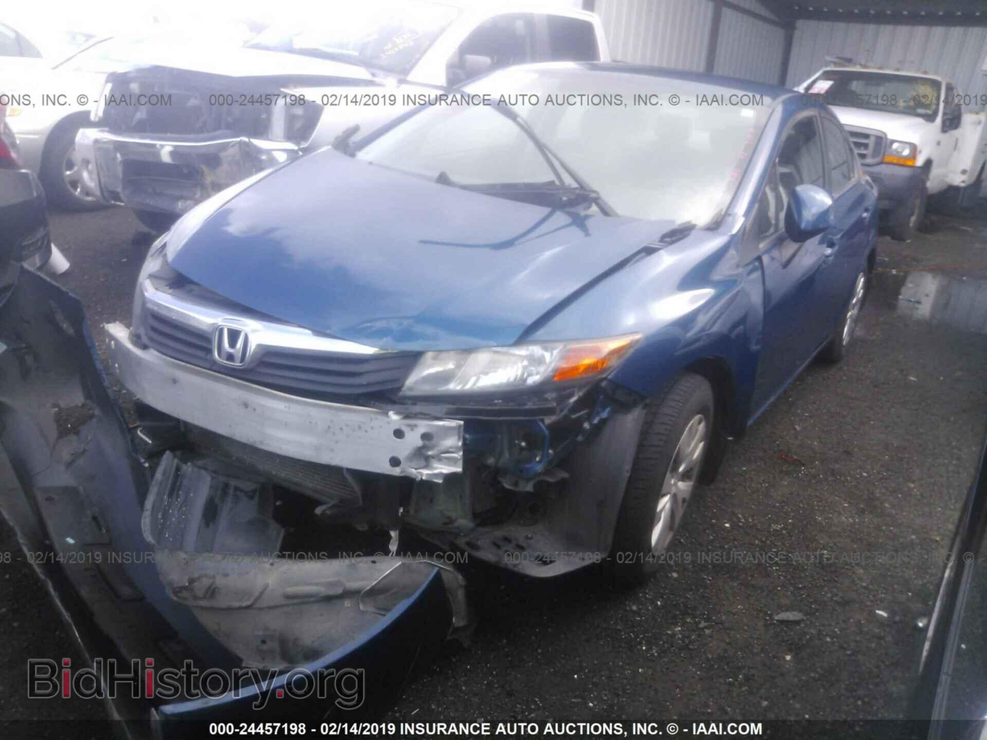 2012 HONDA CIVIC - VIN: 19XFB2F54CE349760 - Фото 2
