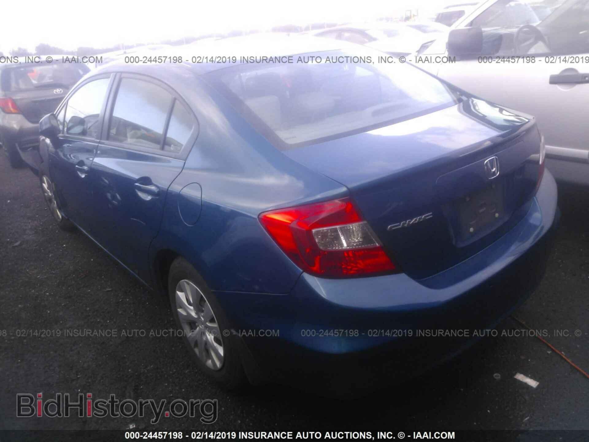 2012 HONDA CIVIC - VIN: 19XFB2F54CE349760 - Фото 3