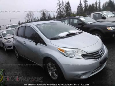 2014 Nissan VERSA NOTE, silver — VIN 3N1CE2CP2EL372438, IAAI