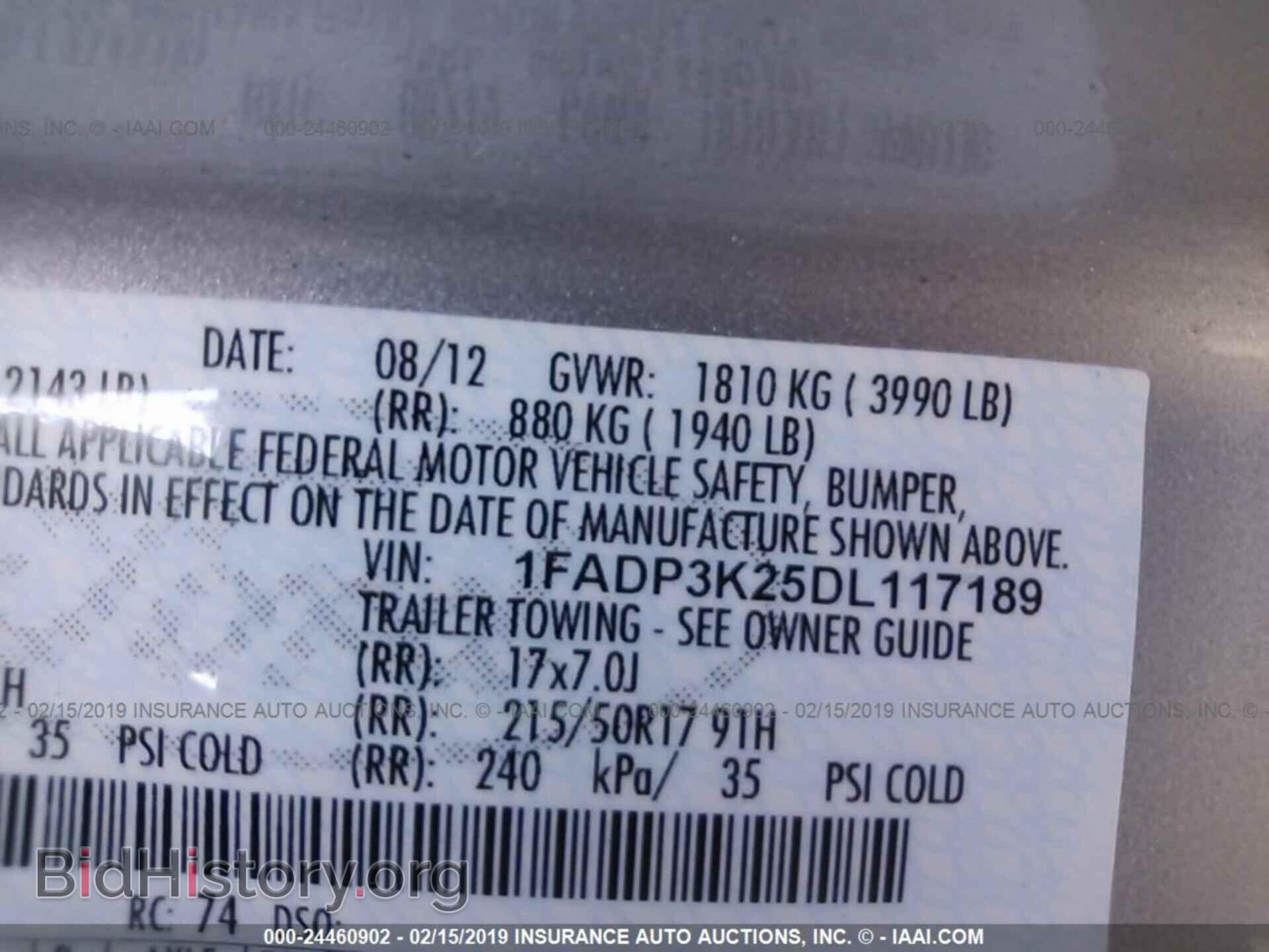 2013 FORD FOCUS - VIN: 1FADP3K25DL117189 - Photo 9
