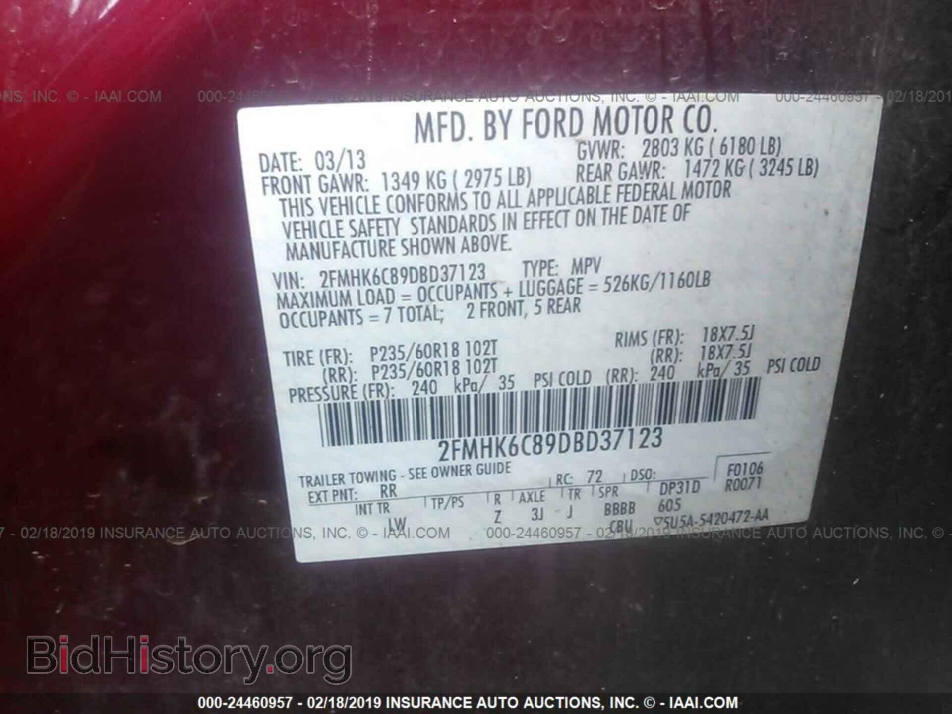 2013 FORD FLEX - VIN: 2FMHK6C89DBD37123 - Photo 9